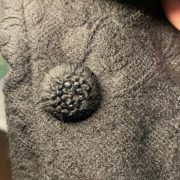 Black lined 2 piece suit - black blended jacquard. - Picture 10 of 11